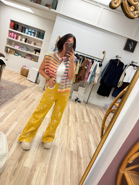 Bandana Denim-Mustard