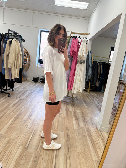 Boyfriend Tee-White