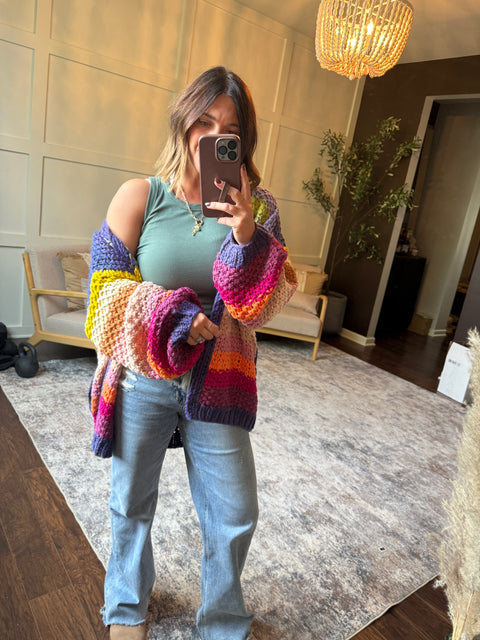 Less words Cardi-Rainbow