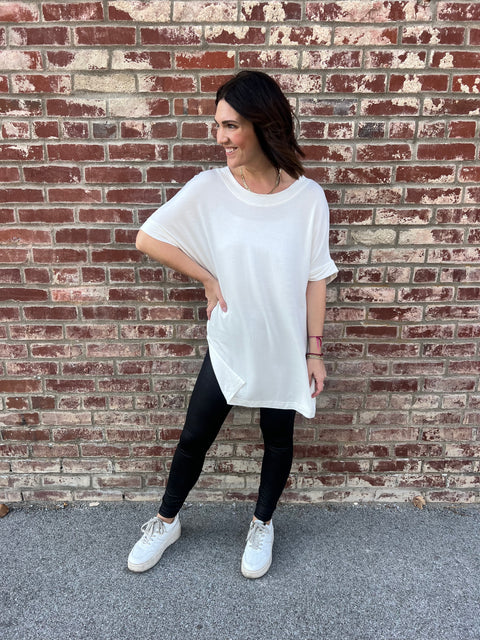 Dolman Tunic - White