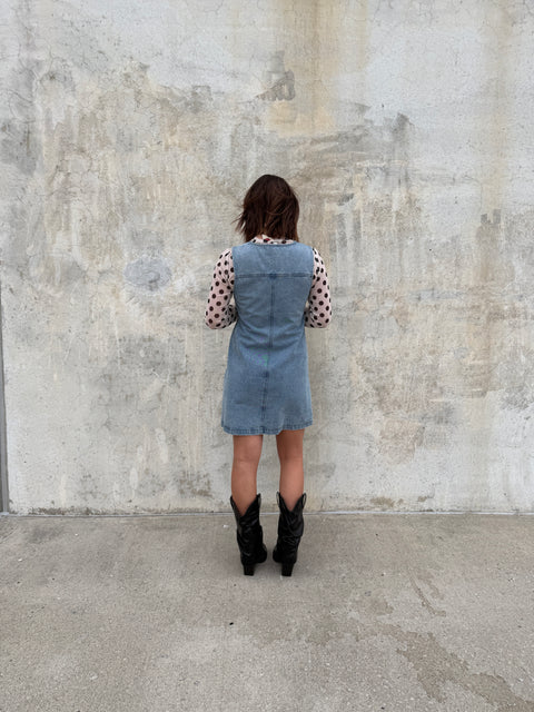 Button Up Denim Dress