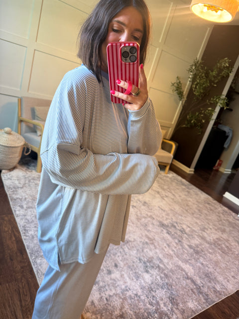 Kinzie Top-periwinkle