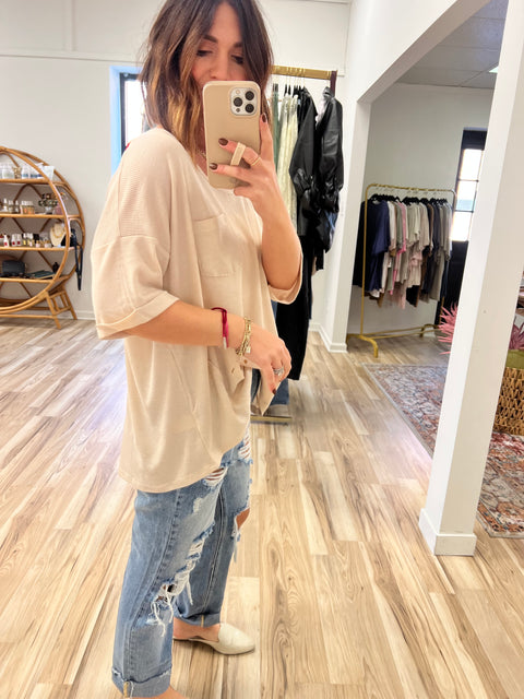 Right Round Top - Taupe