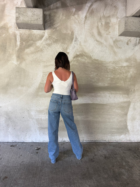 All Yours Bodysuit-White