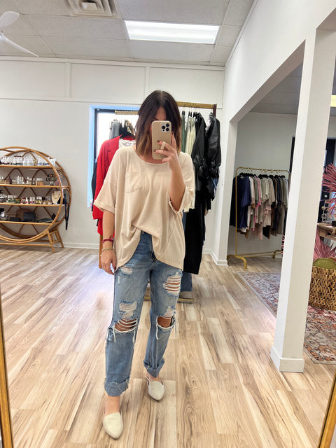 Right Round Top - Taupe