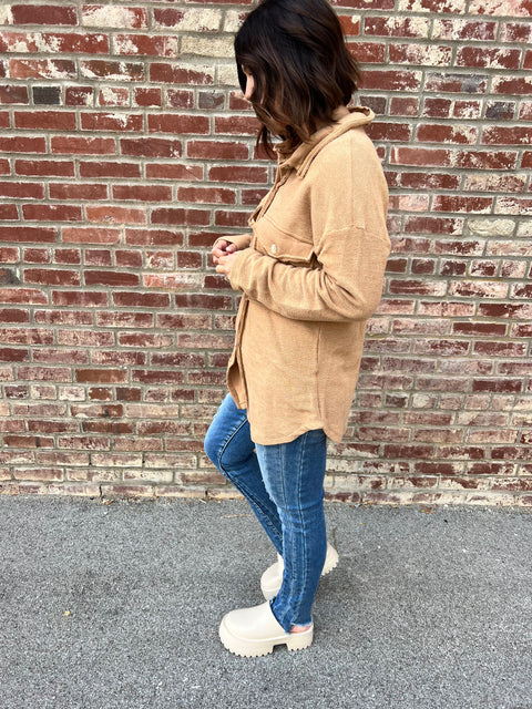 French Terry Shacket