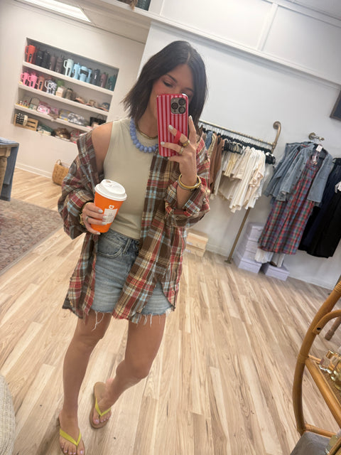 cabin trip plaid