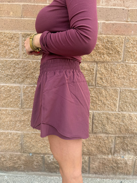 Stride Flex flutter shorts-rosewood