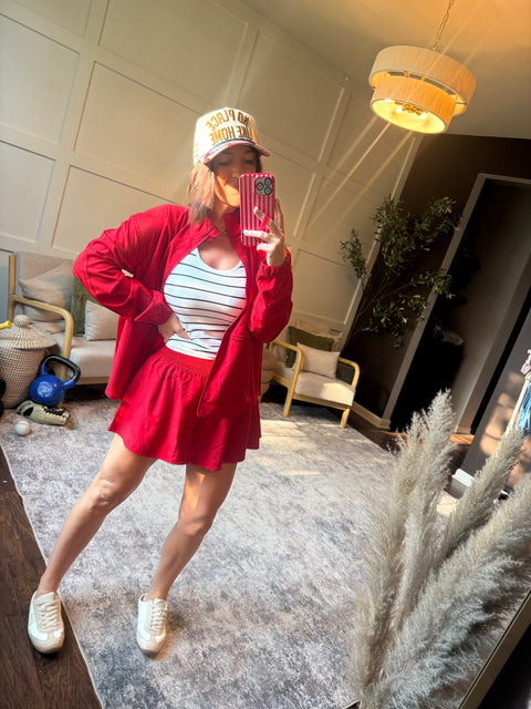 stride flex shorts-cherry