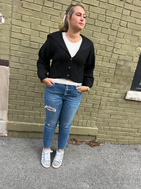 Keep Dreaming Cardi- Black