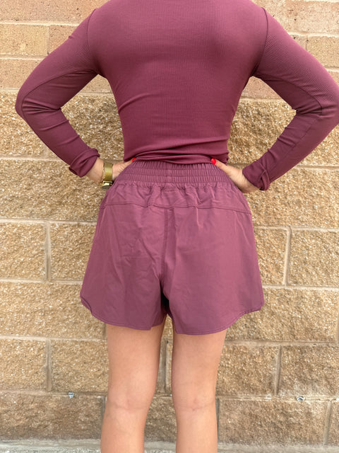 Stride Flex flutter shorts-rosewood