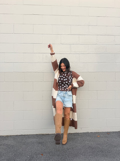 Always Nice Cardi-Brown