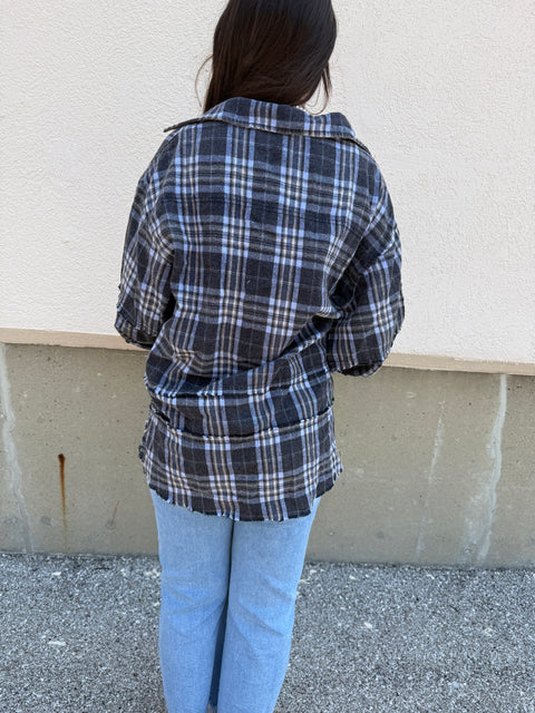 Without Thinking Plaid-Navy