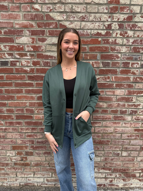 Elevation Cardi- Green