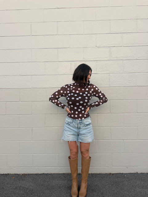 sweetest devotion mesh top