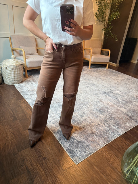 Copper Brown Denim