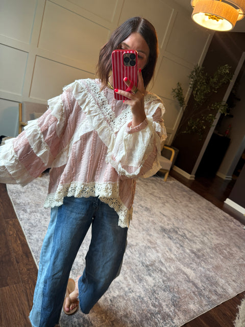 Evening of Romance Top-Pink