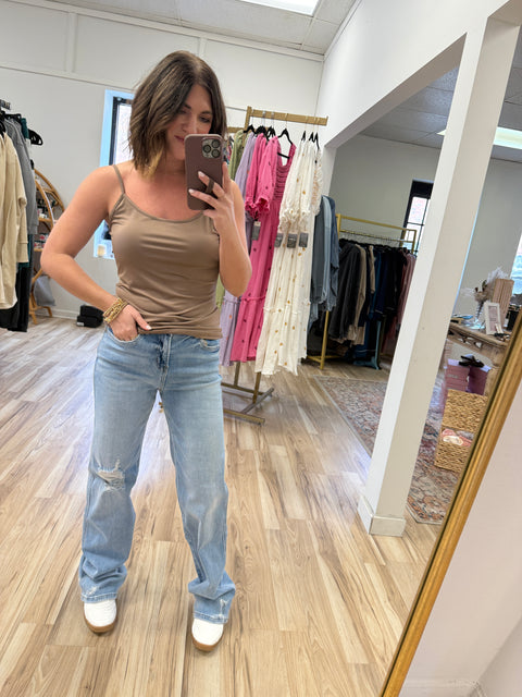 Under It All Tank-Deep Taupe