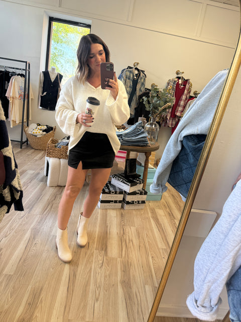 True Warmth Skort- Black