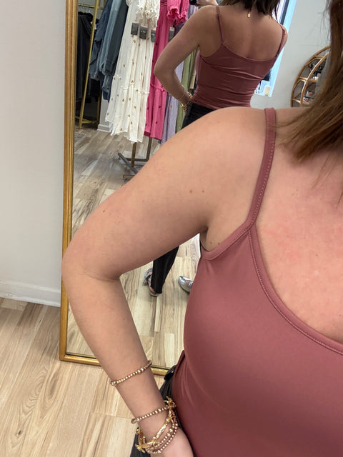 Under It All Tank-Mauve