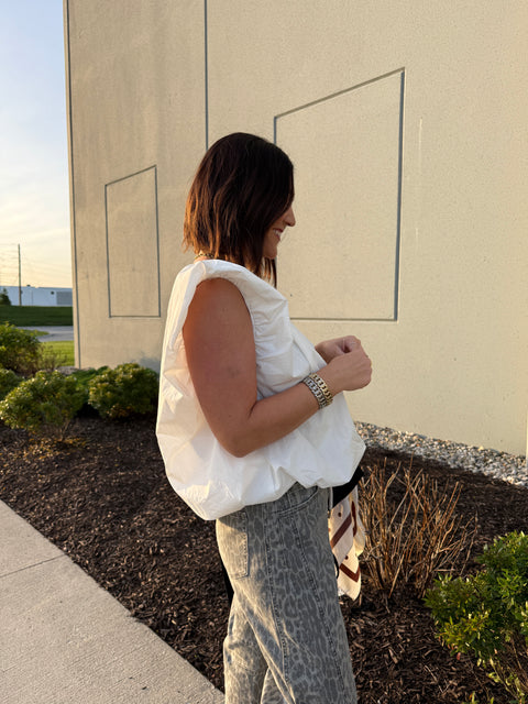 Quiet Elegance Top-ivory