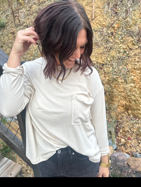 All I Know Top-Sand Beige