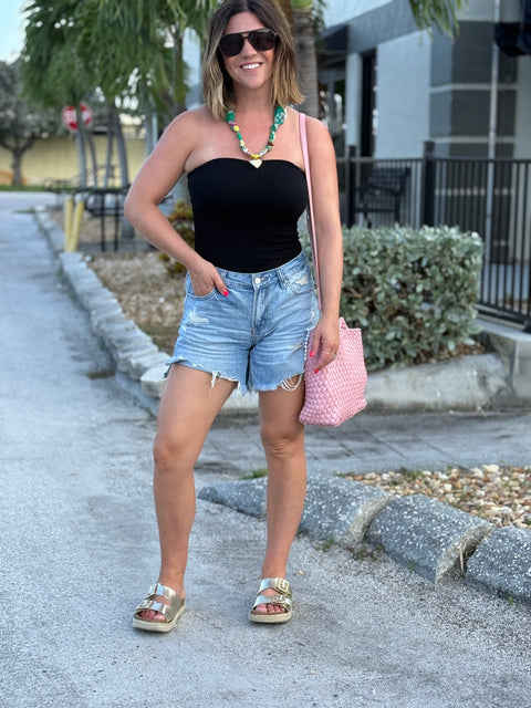 Sunkissed Tube Top-Black