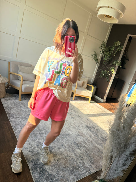 Just Ask Shorts-Taffy Pink