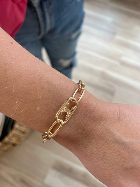 Pop Tab Bracelet - Gold B-377