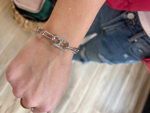 Pop Tab Bracelet - Silver B-377
