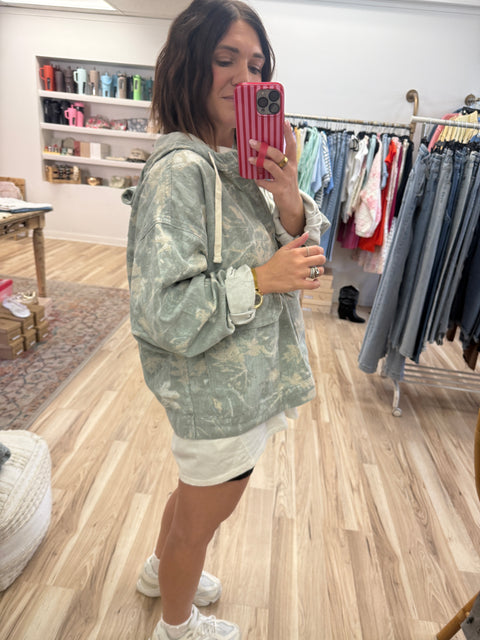 Denim Camo Hoodie