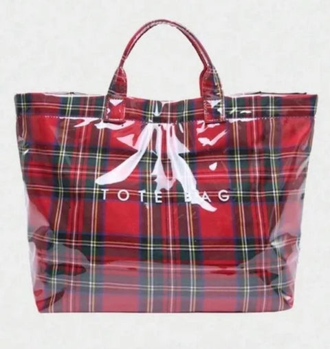 See it All Tote- plaid