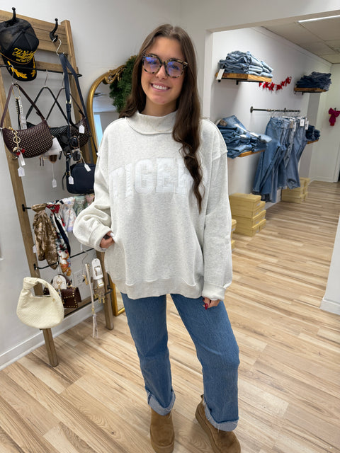 Tigers Embroidered Sweatshirt