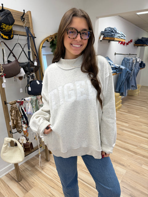 Tigers Embroidered Sweatshirt