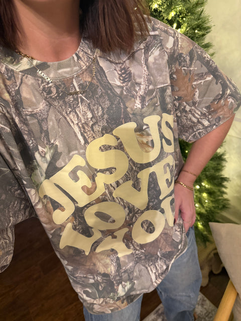 Jesus Loves You Camo Tee