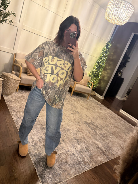 Jesus Loves You Camo Tee