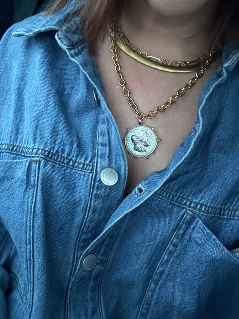 Two toned large coin
