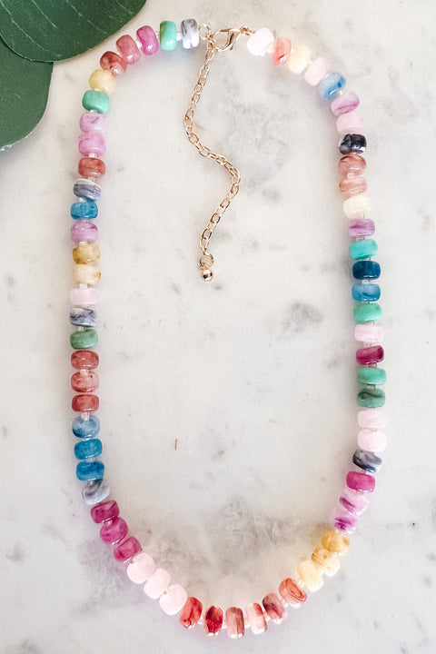 N-1670 Ombre Beaded Necklace