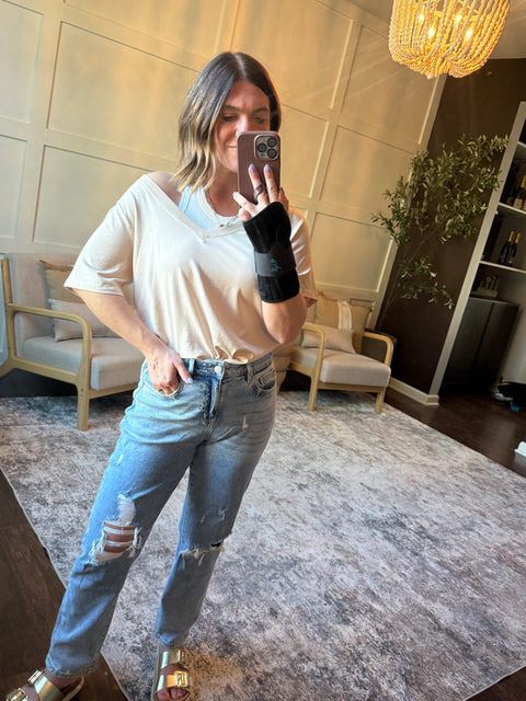 Summer Daze tee-sandstone