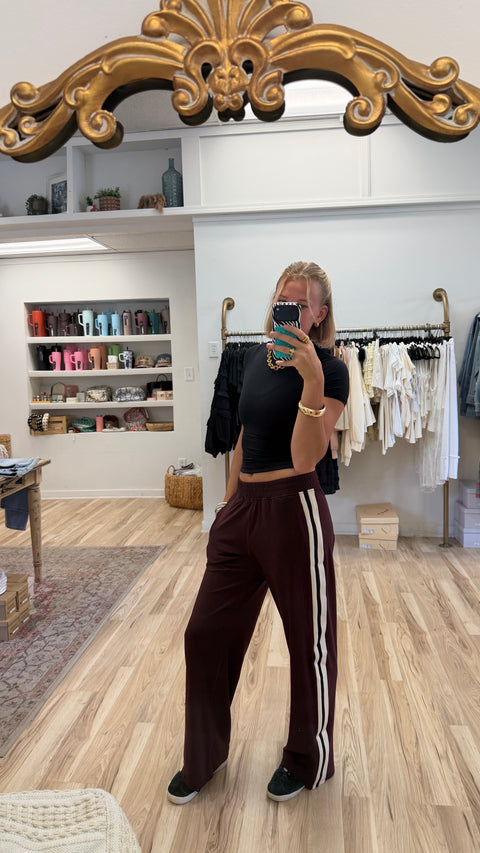 butter soft track pant-dk cherry