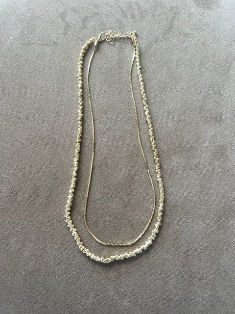 N-1371- two layered necklace