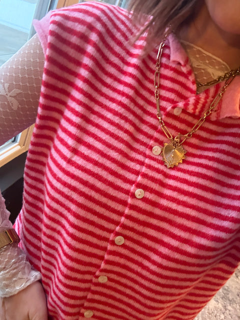 The Faye- Pink Stripe