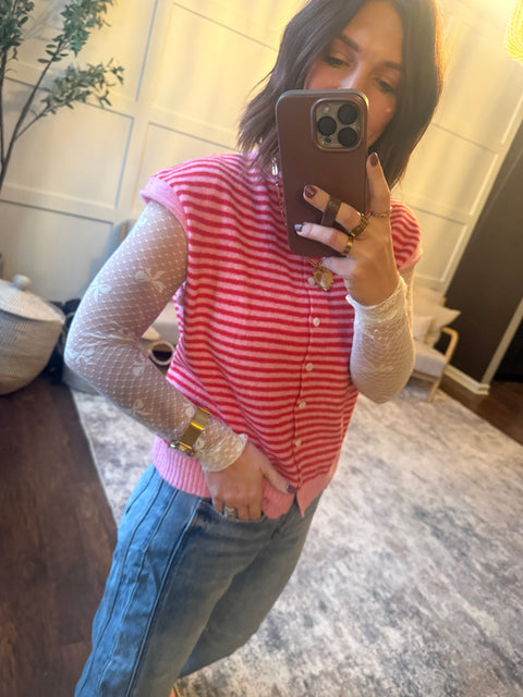 The Faye- Pink Stripe