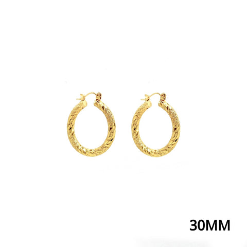 Water Resistant Twisted Earrings E-3550
