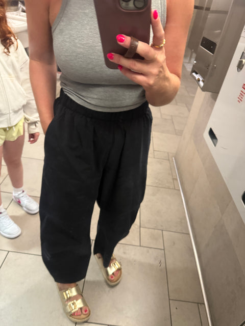 Mesa Barrel Pants- Black