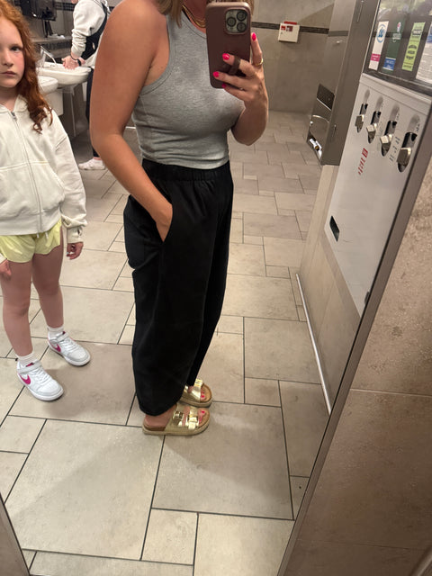 Mesa Barrel Pants- Black