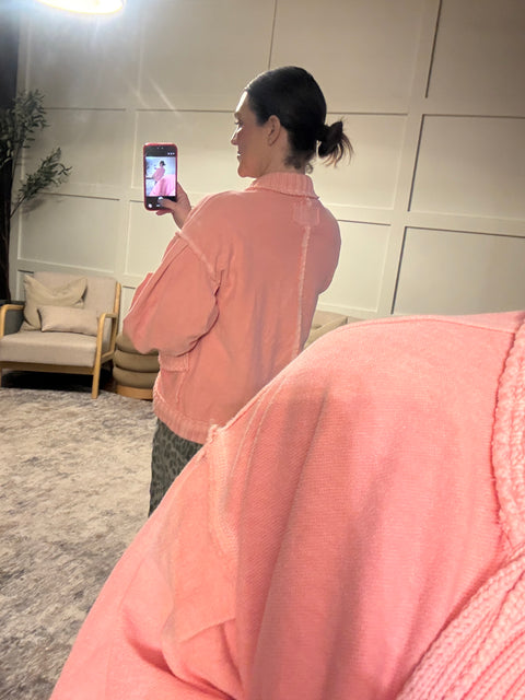 Just Right Cardi-Pink