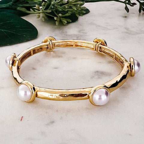 B-588 Pearl Stretch Bracelet