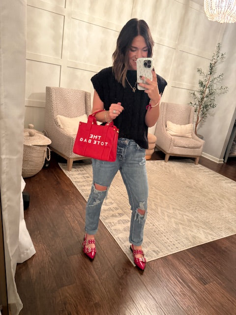 Perfect Pace Sweater Vest-Black