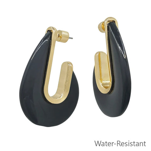 water resistant teardrop earrings